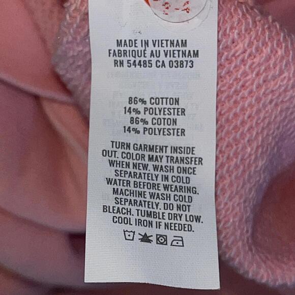 Aerie Pink Crewneck Pullover Sweatshirt Large Drop Shoulder Lightweight Relaxed - Picture 6 of 7